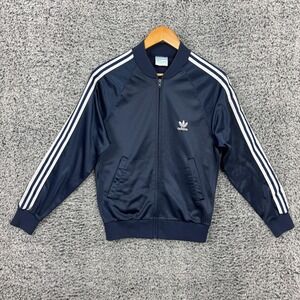 Vintage Adidas Jacket Mens Medium Blue ATP Keyrolan Track 3-Stripes USA 80s